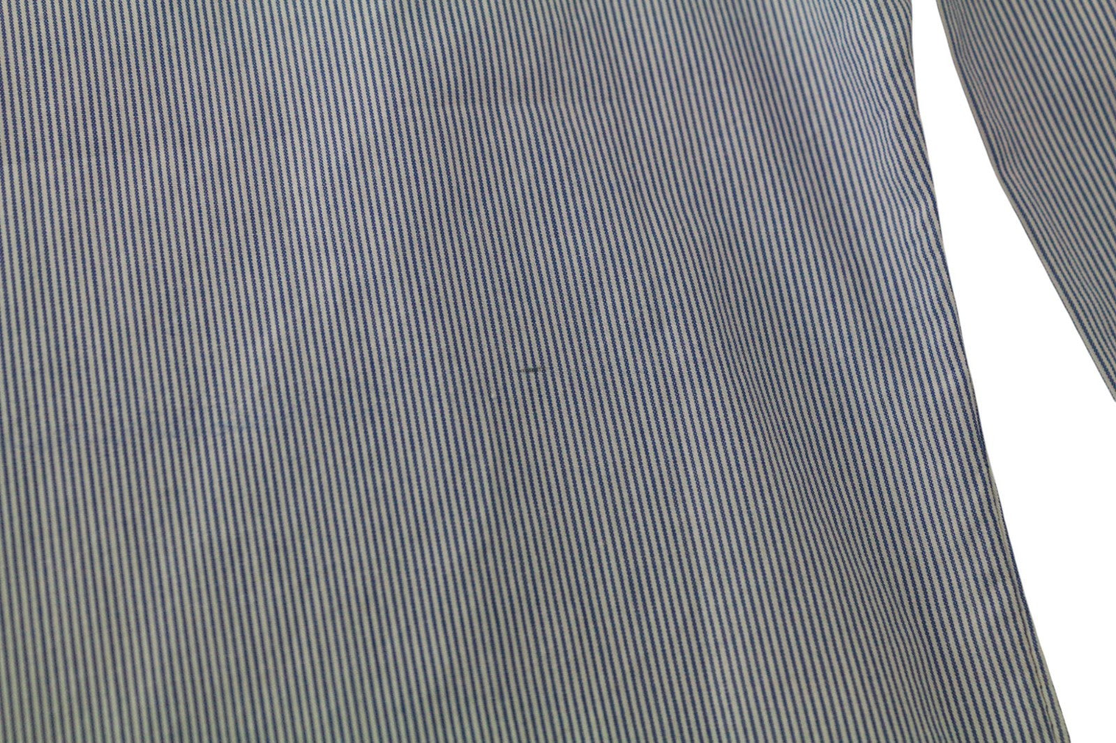 SCOTCH & SODA Men's Shirt M Light Blue Cotton Stripe Long Sleeve Classic Fit