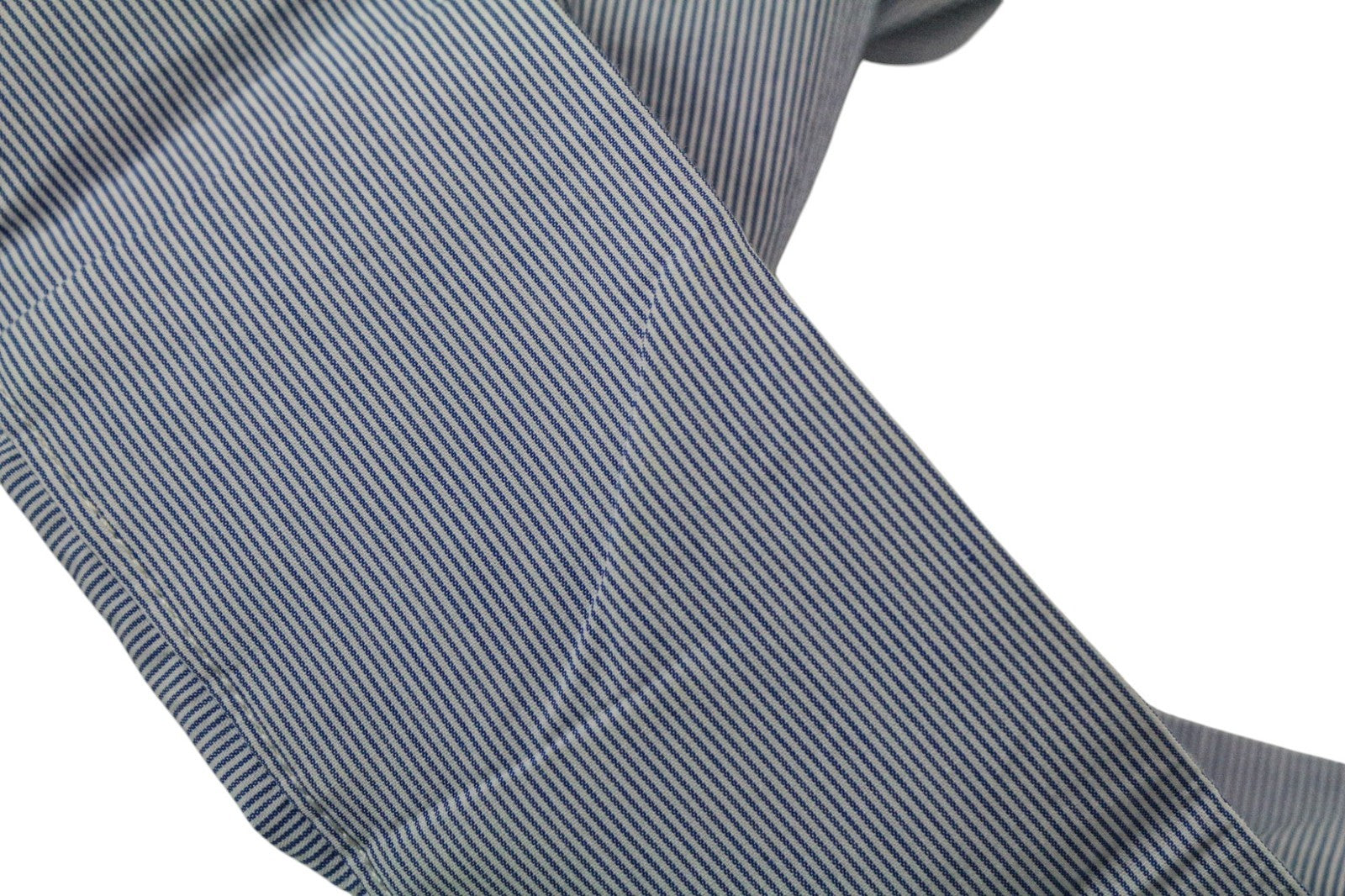 SCOTCH & SODA Men's Shirt M Light Blue Cotton Stripe Long Sleeve Classic Fit