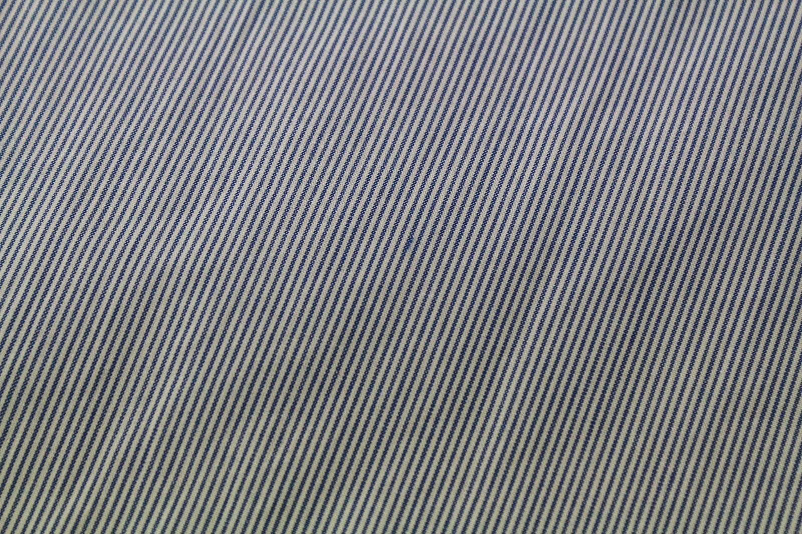 SCOTCH & SODA Men's Shirt M Light Blue Cotton Stripe Long Sleeve Classic Fit