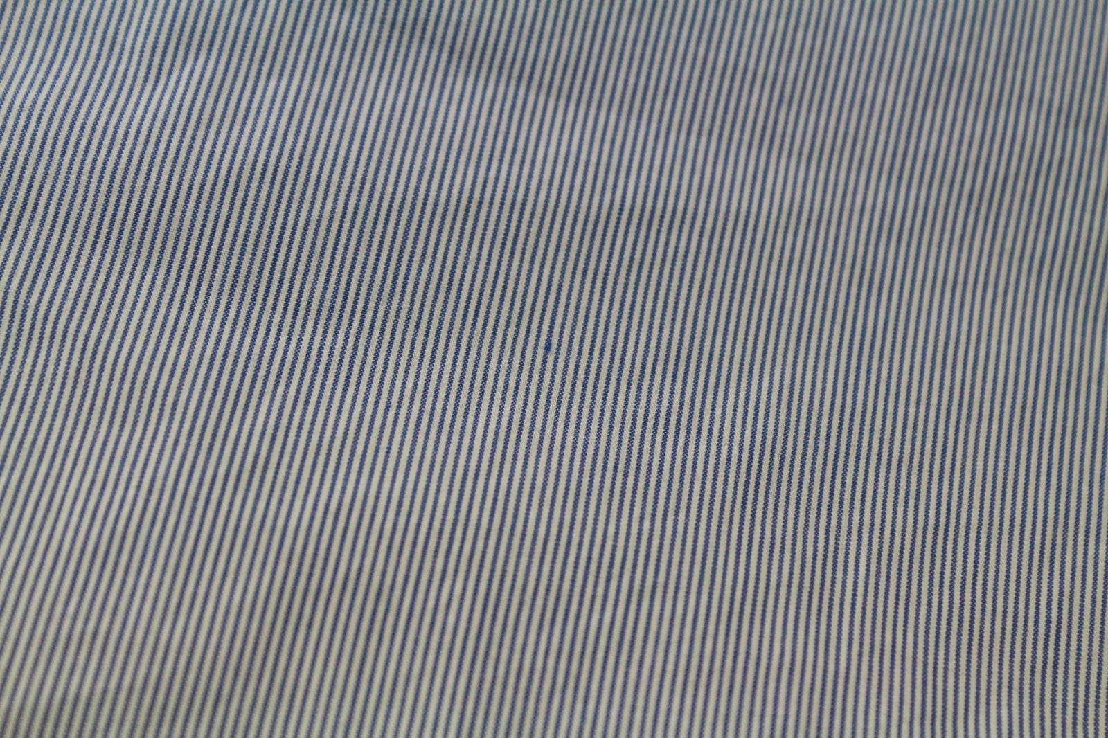 SCOTCH & SODA Men's Shirt M Light Blue Cotton Stripe Long Sleeve Classic Fit