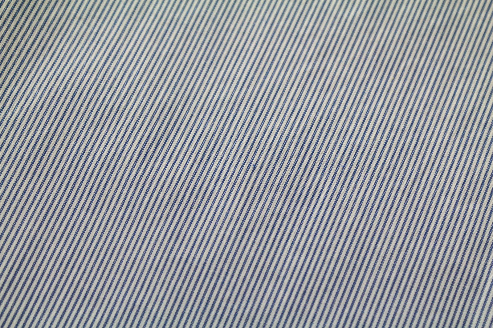 SCOTCH & SODA Men's Shirt M Light Blue Cotton Stripe Long Sleeve Classic Fit