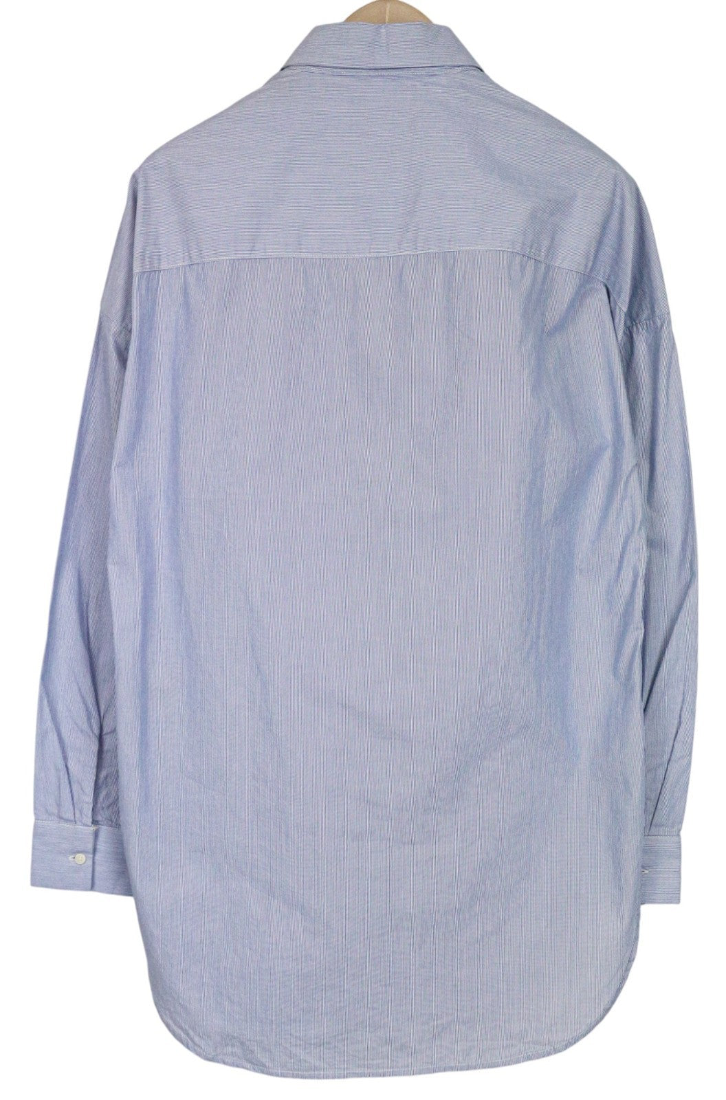 SCOTCH & SODA Men's Shirt M Light Blue Cotton Stripe Long Sleeve Classic Fit