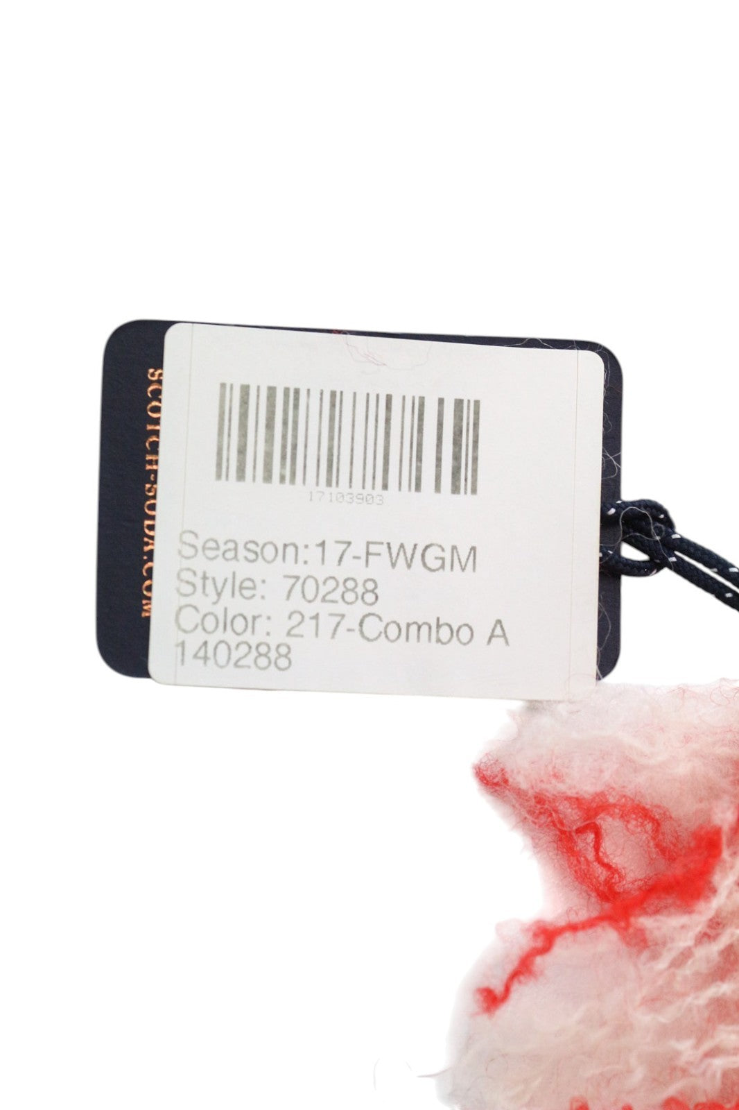 SCOTCH R'BELLE Women's Scarf OS Red Girls Checked Autumn Spring Casual Style