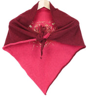 SCOTCH R'BELLE Women's Scarf OS Purple Casual Tiger Logo Embroidered Girls