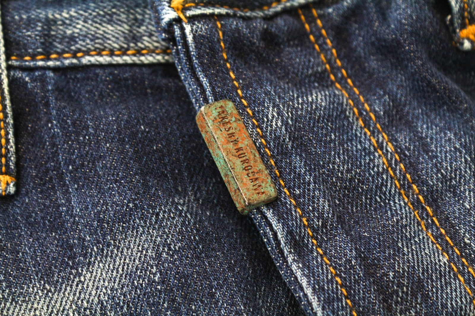 TAKESHY KUROSAWA Men's Jeans W32 Blue Cotton Aged Distressed Worn Style Wash