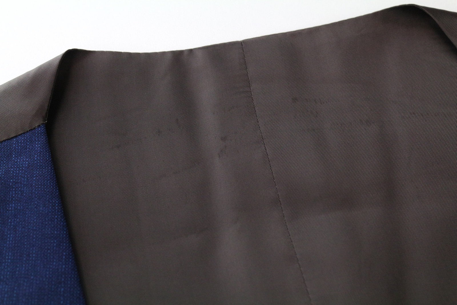 SUITSUPPLY Ferrara Men's Waistcoat UK36R Blue Wool V-Neck Lined Smart Vest