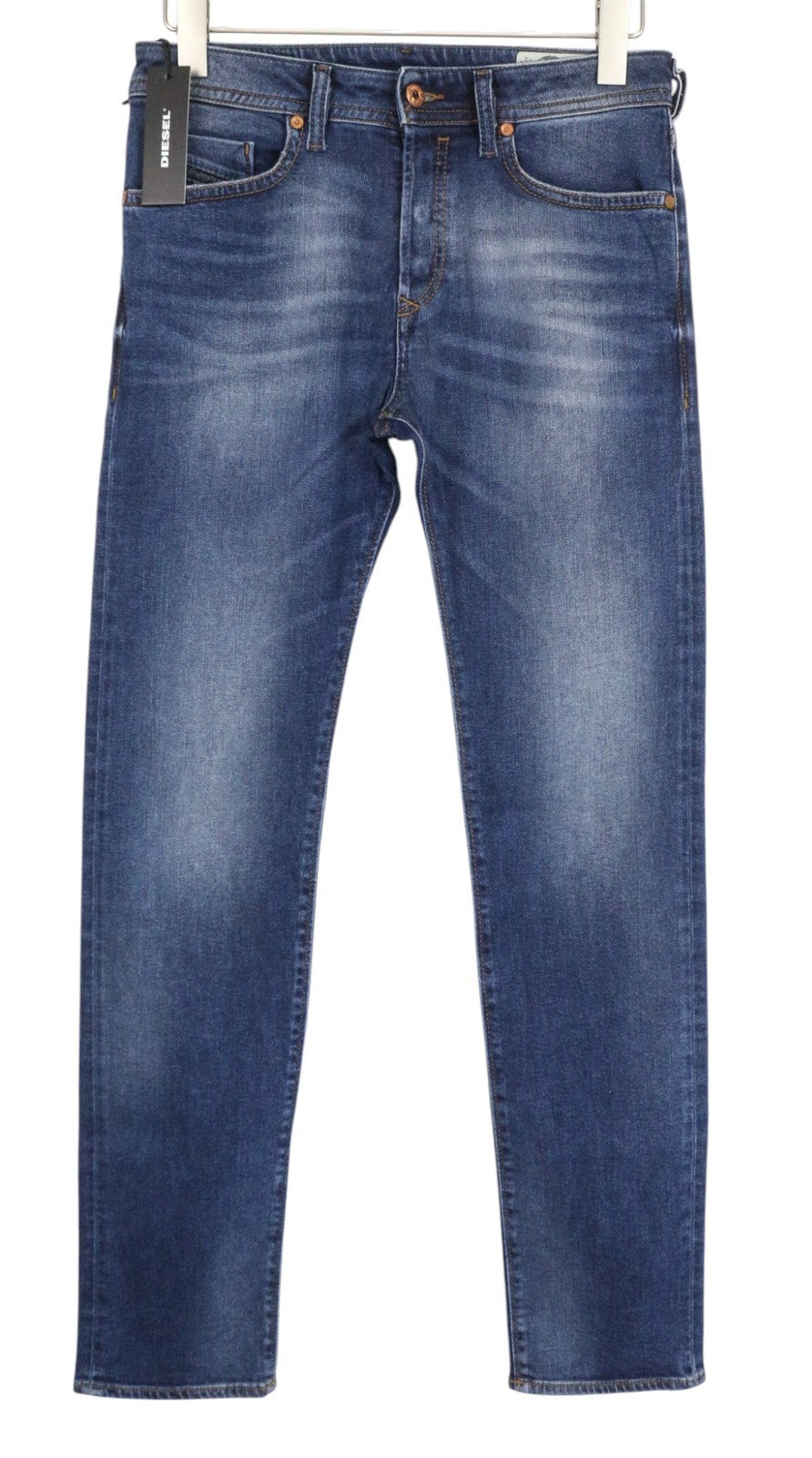 DIESEL Buster 084NS Men's Jeans W28/L32 Blue Slim Tapered Stretch Regular