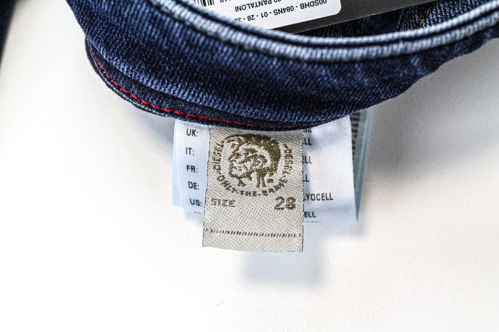 DIESEL Buster 084NS Men's Jeans W28/L32 Blue Slim Tapered Stretch Regular