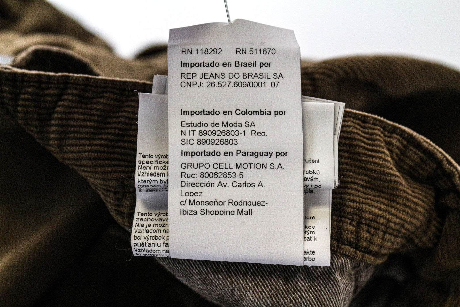 REPLAY Grover Men's Trousers W30/L34 Brown Corduroy Velvet Stretch Straight