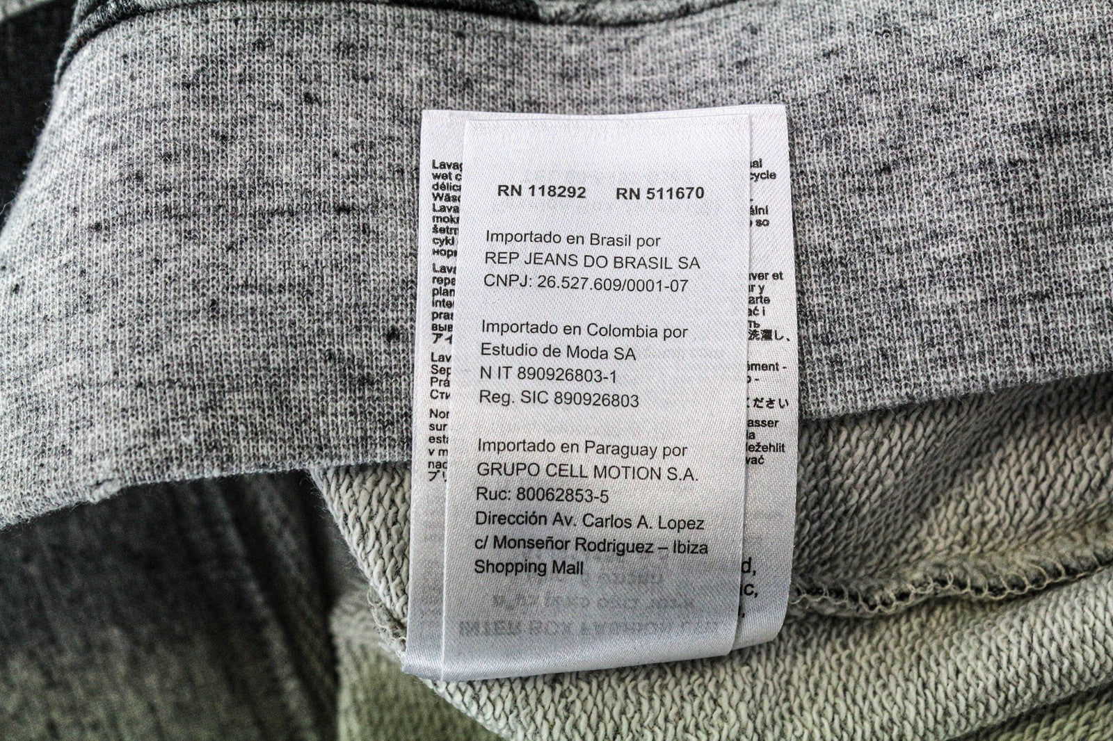 REPLAY Men's Sweatshirt M Grey Cotton Jersey Crew Neck Melange Fleece