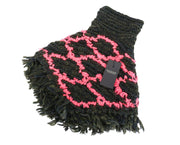 SCOTCH & SODA Ams Couture Women's Scarf OS Knitted Green Navy Pink Tassels