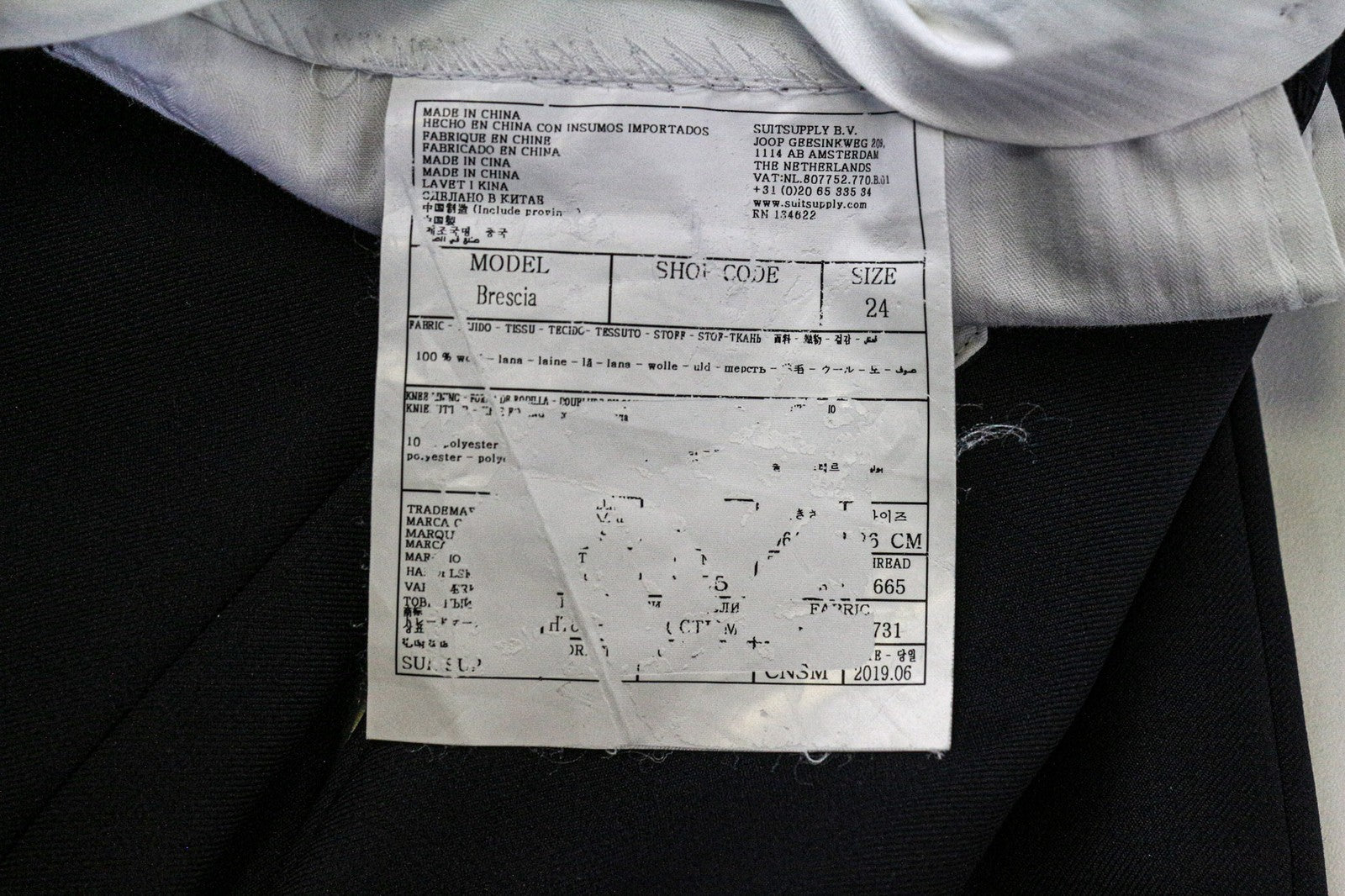 SUITSUPPLY Ferrara Men's Suit UK38S 2Pc Wool Blue Waistcoat Trousers Formal