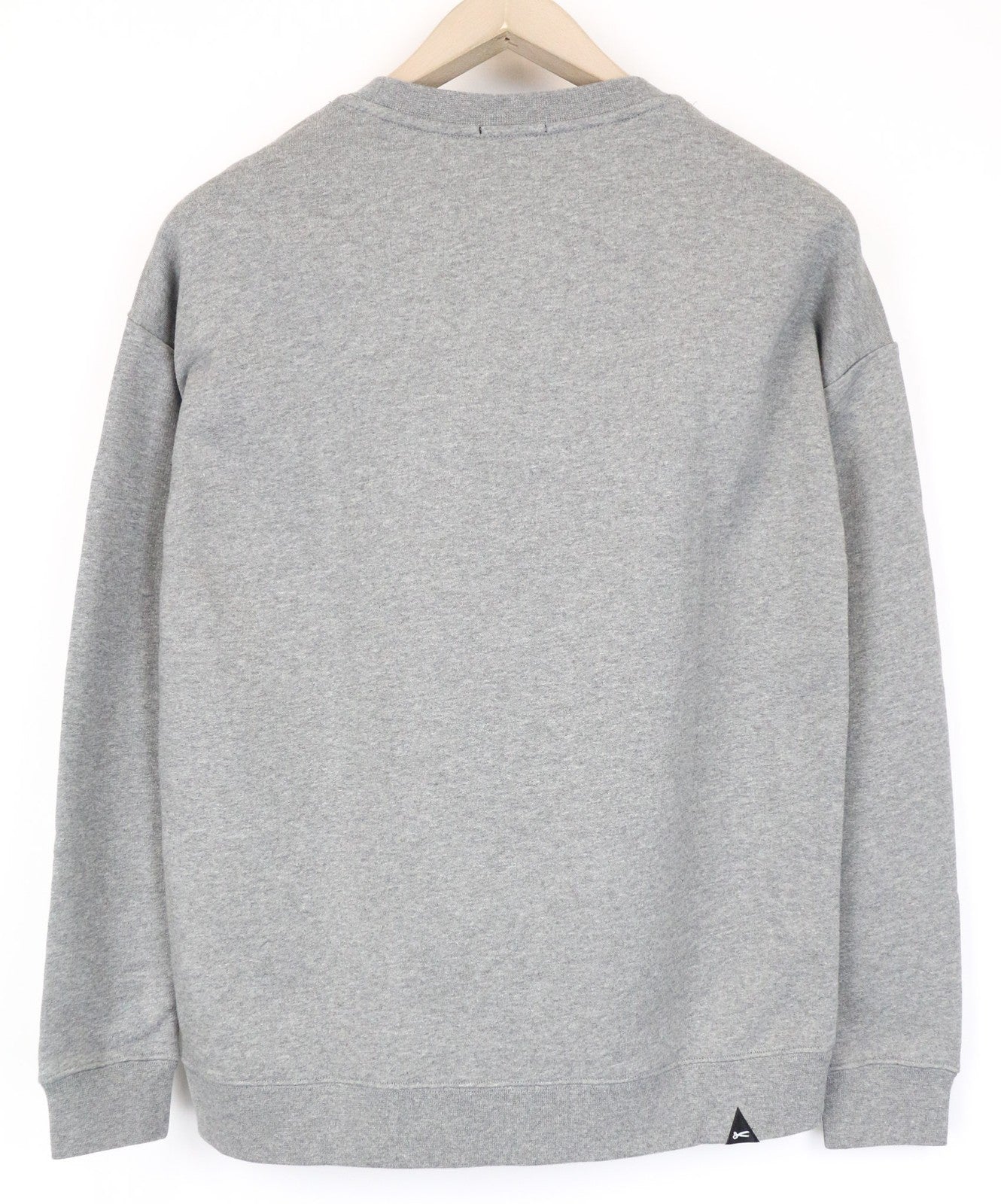 DENHAM Blue City Women's Sweatshirt XS Grey Cotton Long Sleeve Pullover