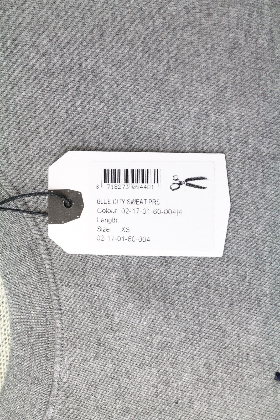 DENHAM Blue City Women's Sweatshirt XS Grey Cotton Long Sleeve Pullover