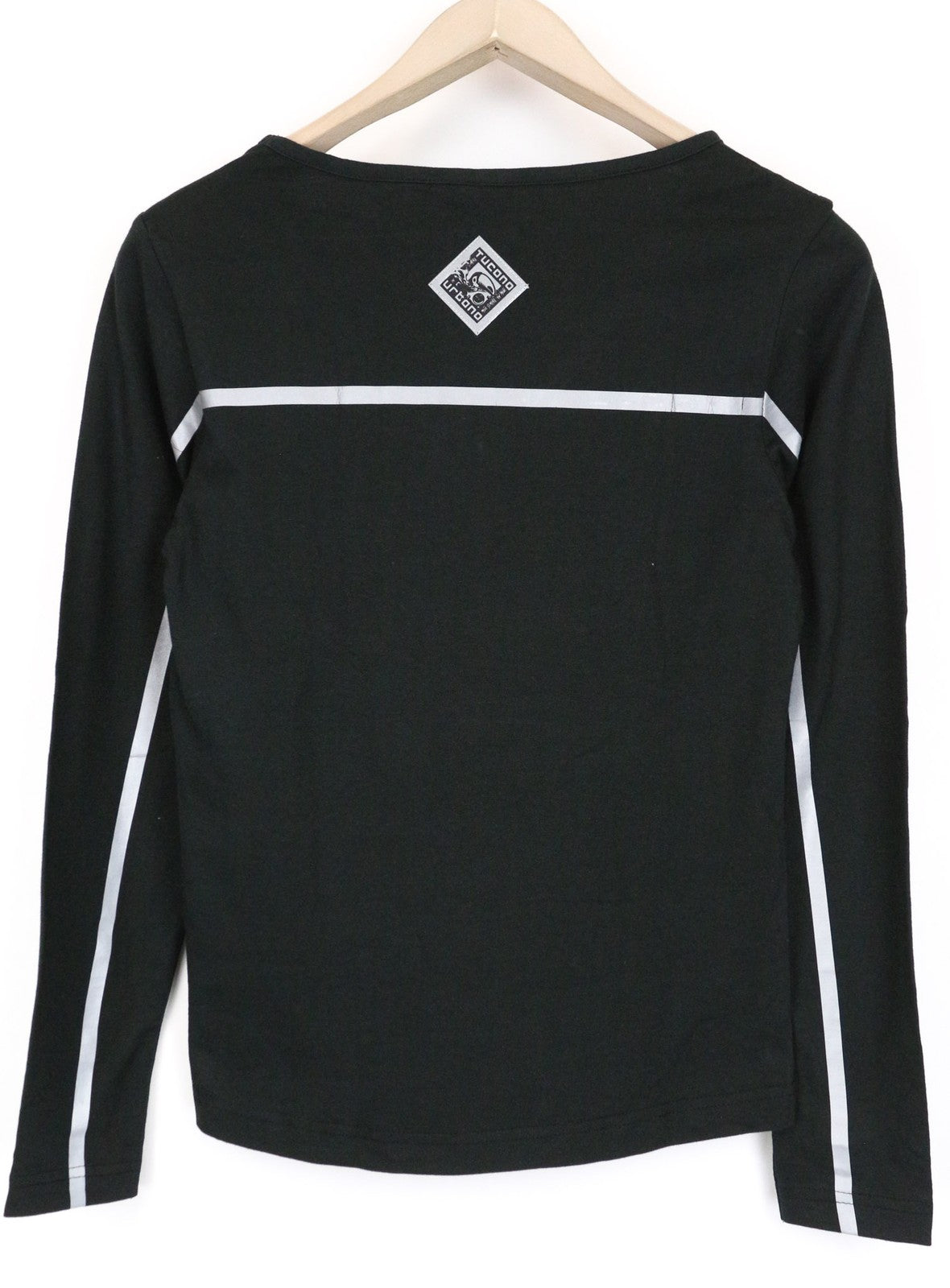 TUCANO URBANO T-TU Lady Women's Pullover XS Black Cotton Long Sleeve Top