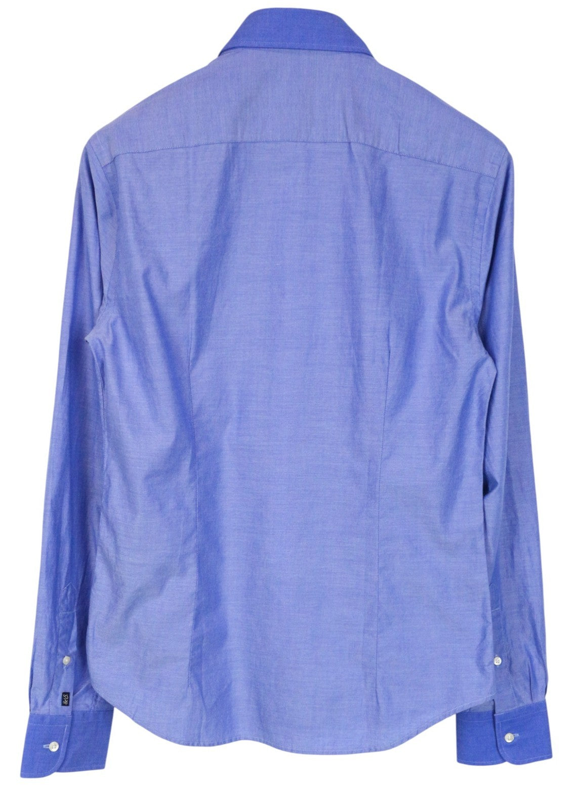 SCOTCH & SODA Ams Couture Men's Shirt S Slim Blue Cotton Long Sleeve Button