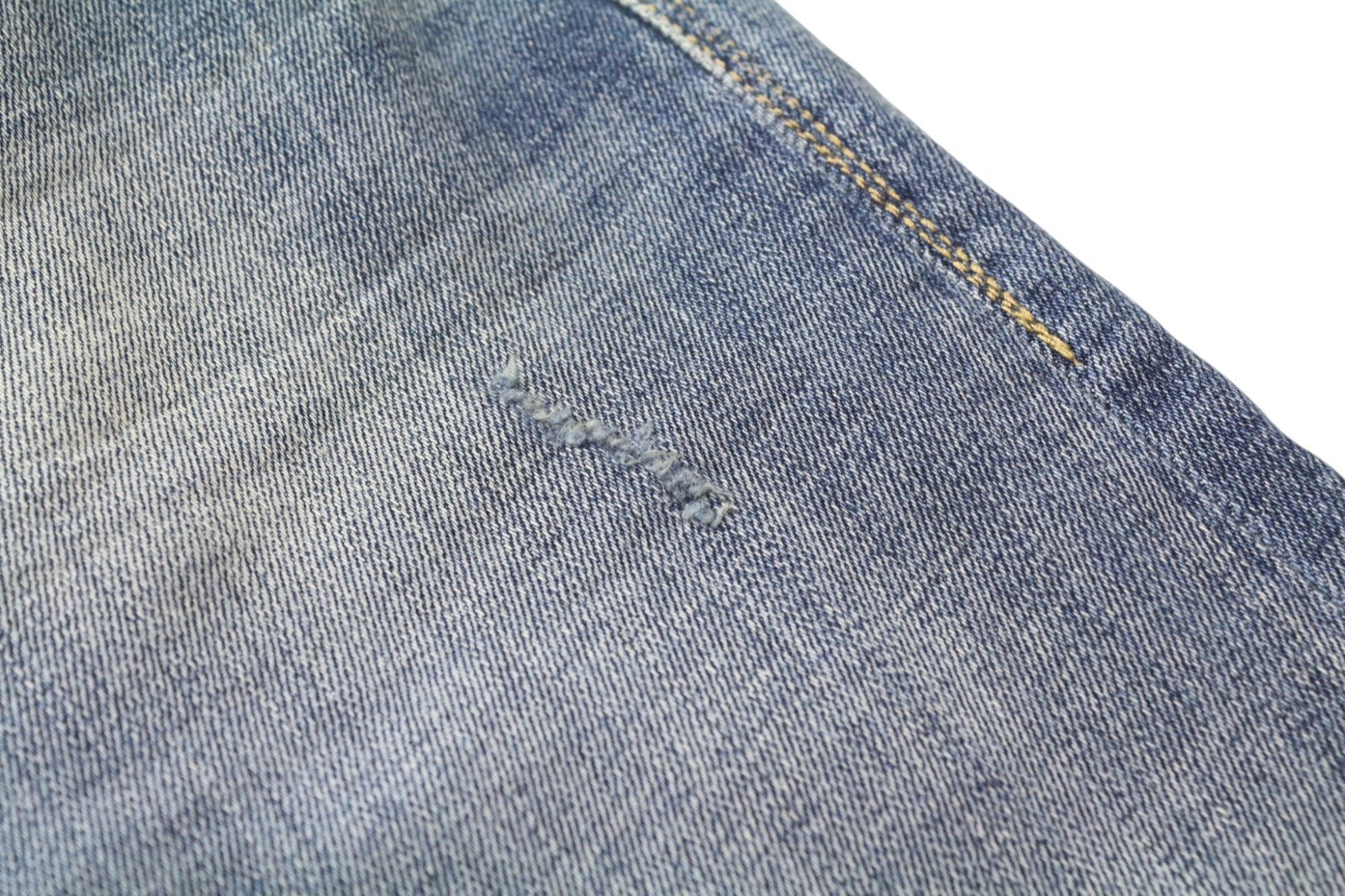 REPLAY Rob Men's Jeans W30/L34 Blue Tapered Straight Stretch Distressed Wash