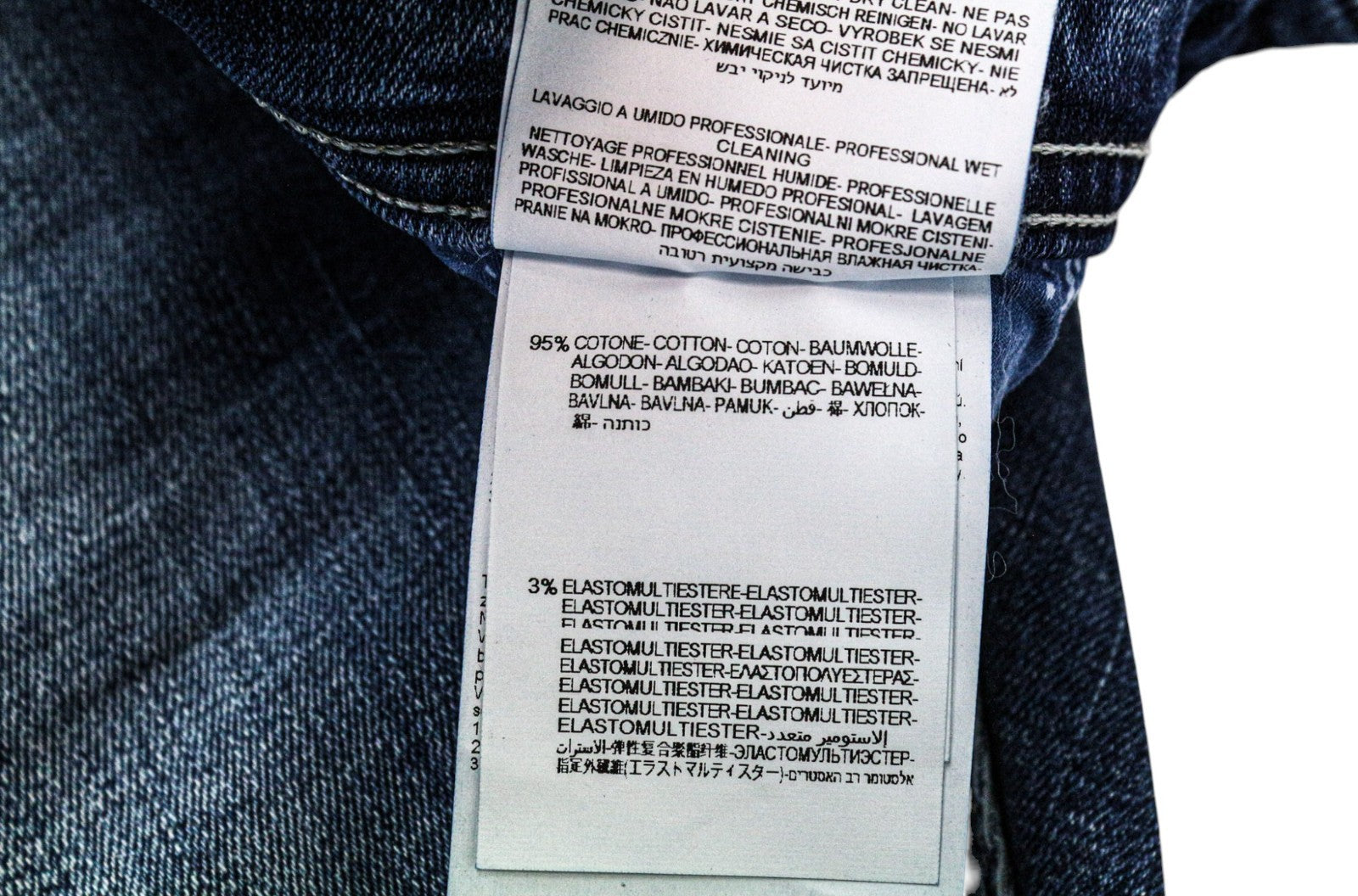 REPLAY Rob Men's Jeans W30/L34 Blue Tapered Straight Stretch Distressed Wash