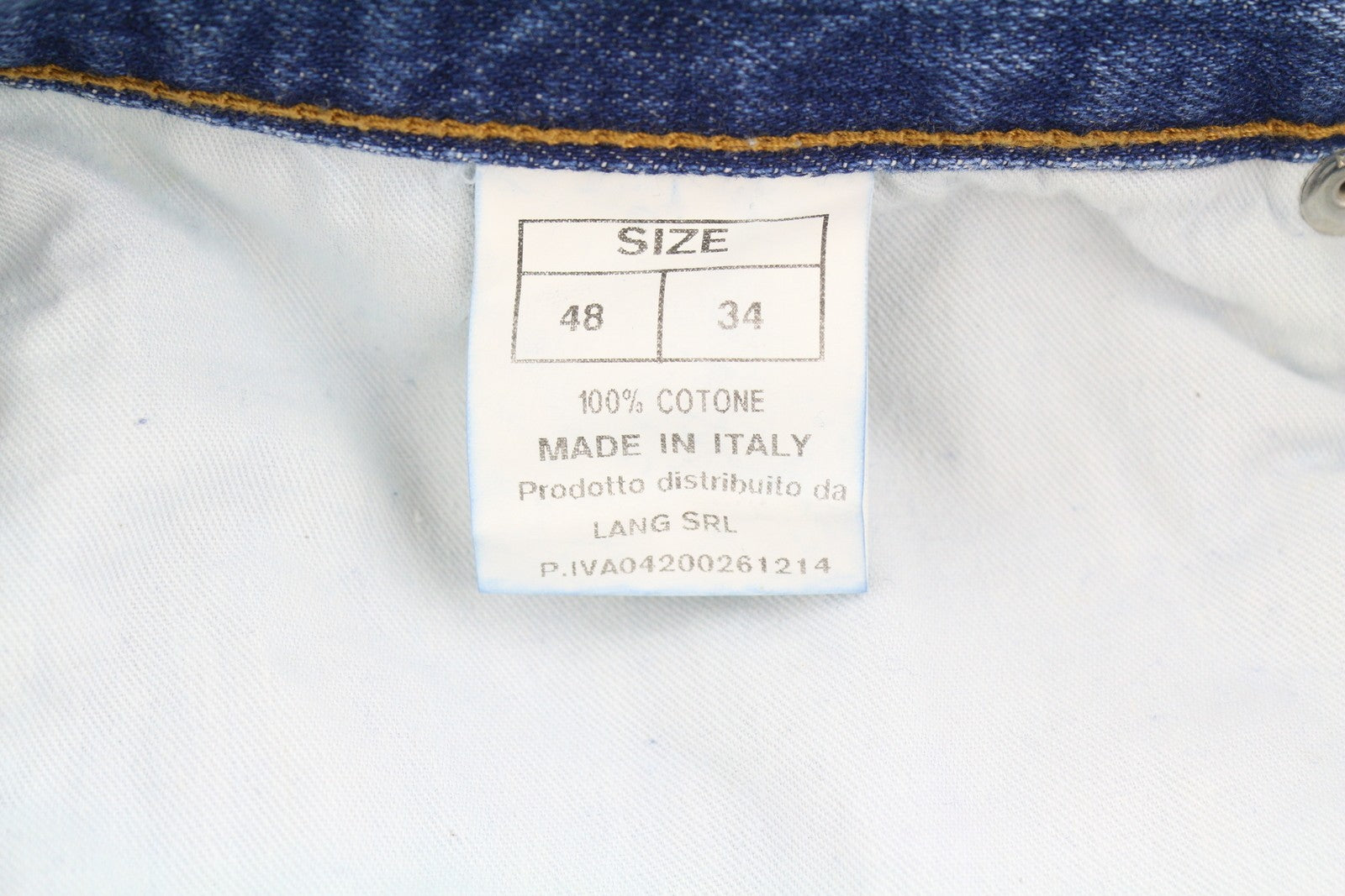 TAKESHY KUROSAWA Men's Jeans W34 Blue Whiskered Distressed Slim Fit