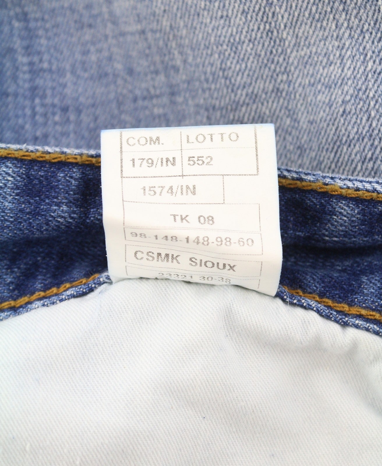 TAKESHY KUROSAWA Men's Jeans W34 Blue Whiskered Distressed Slim Fit
