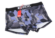 DIESEL Umbx-Damien 0HPAP Men Underwear S Blue Floral All-Over Print Boxer