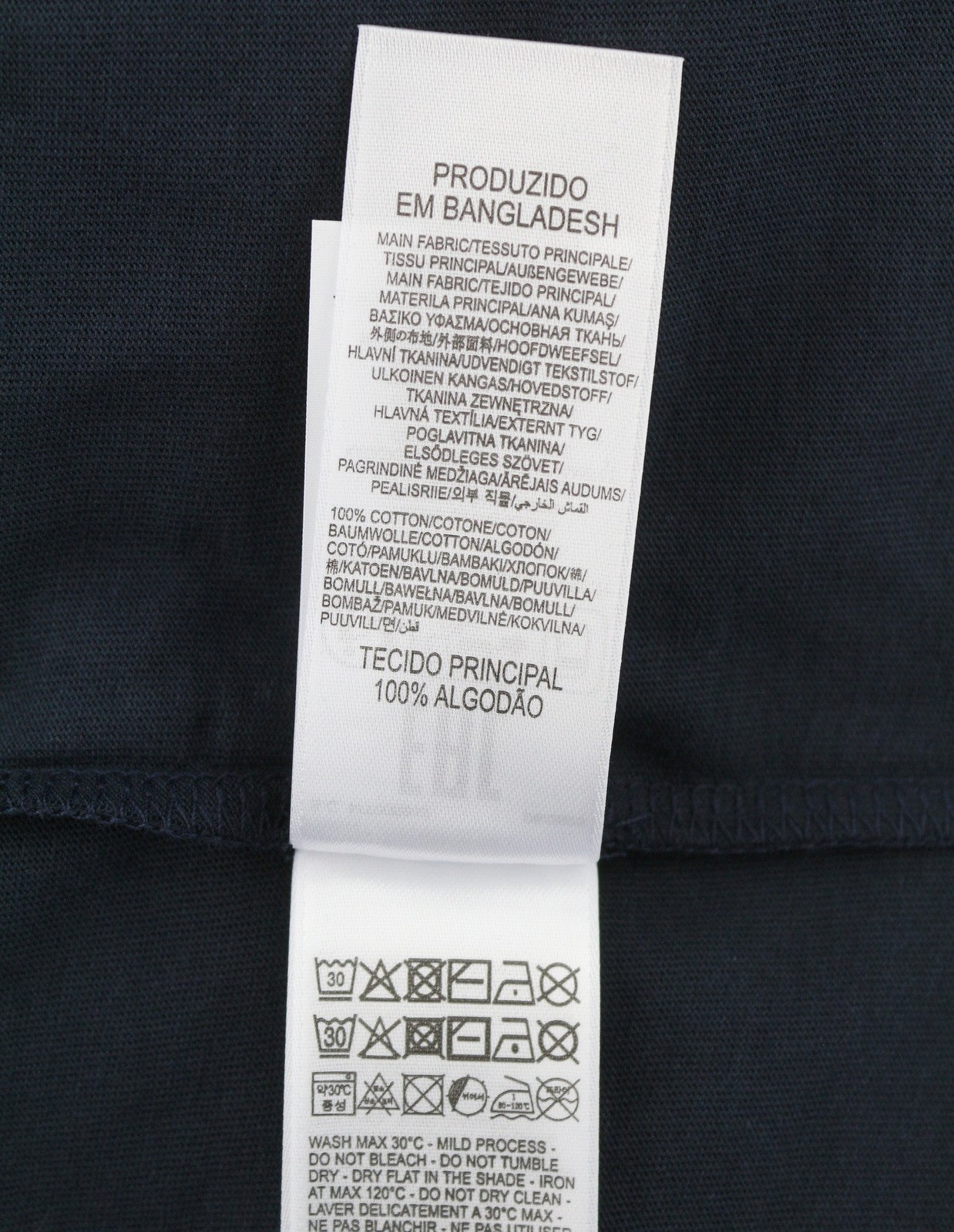 DIESEL T-Just 12-5 Men T-Shirt L Dark Blue Cotton Tricot Short Sleeve