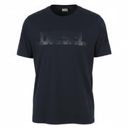 DIESEL T-Just 12-5 Men T-Shirt 2XL Dark Blue Cotton Tricot Short Sleeve