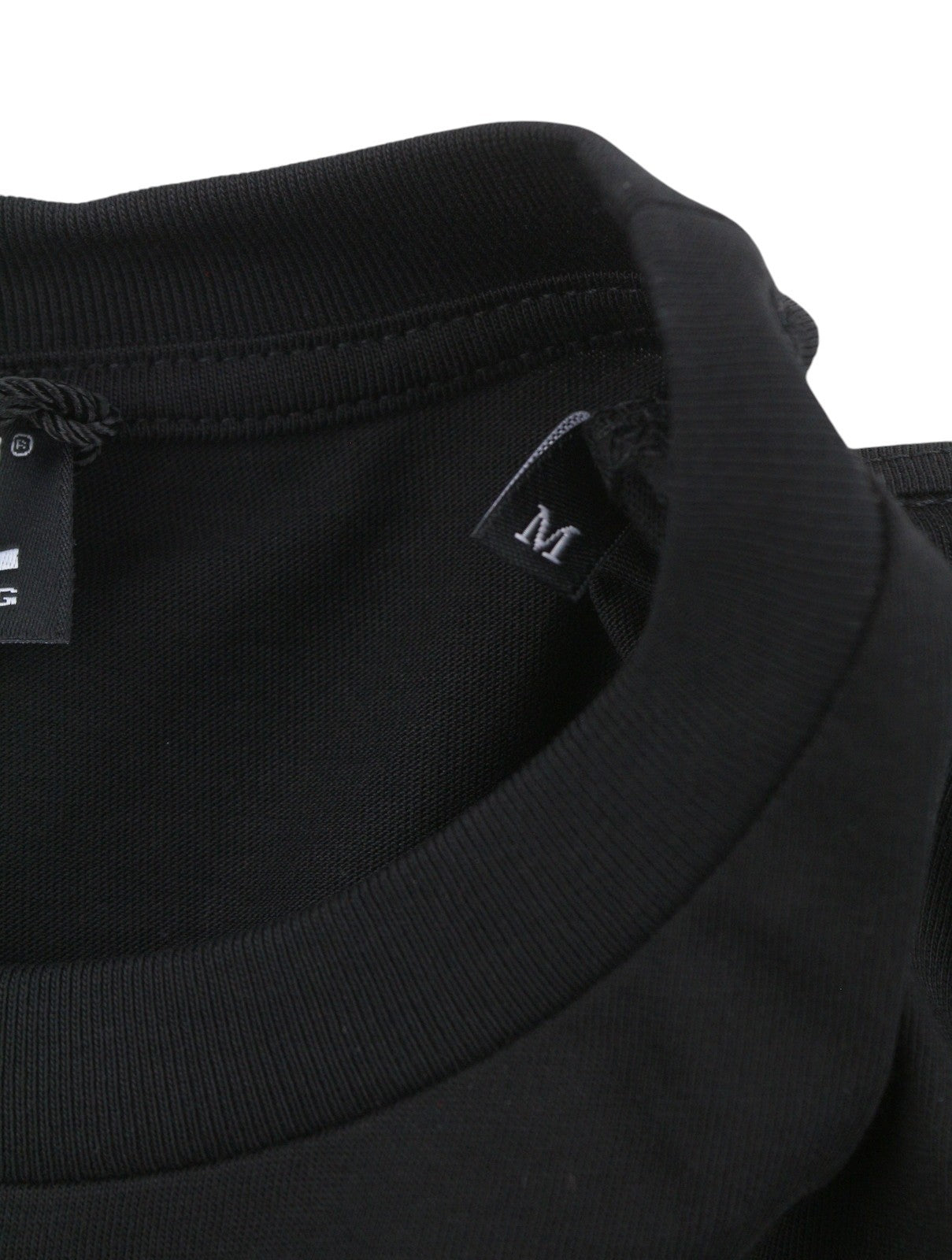 DIESEL T-Just-Small-New D Logo Men T-Shirt M Black Cotton Tricot Short Sleeve
