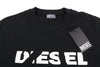 DIESEL T-Just 250232 Off Men T-Shirt L Black Cotton Tricot Short Sleeve