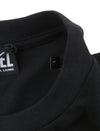 DIESEL T-Just 250232 Off Men T-Shirt L Black Cotton Tricot Short Sleeve