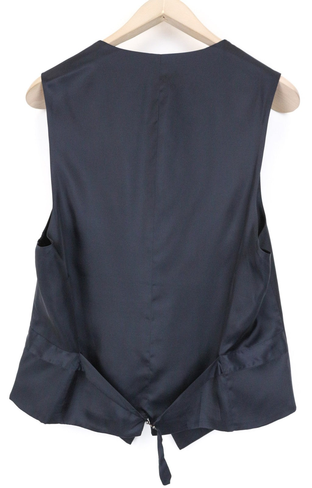 SUITSUPPLY Ferrara Men's Waistcoat UK40R Blue Pure Wool Slim Classic Vest