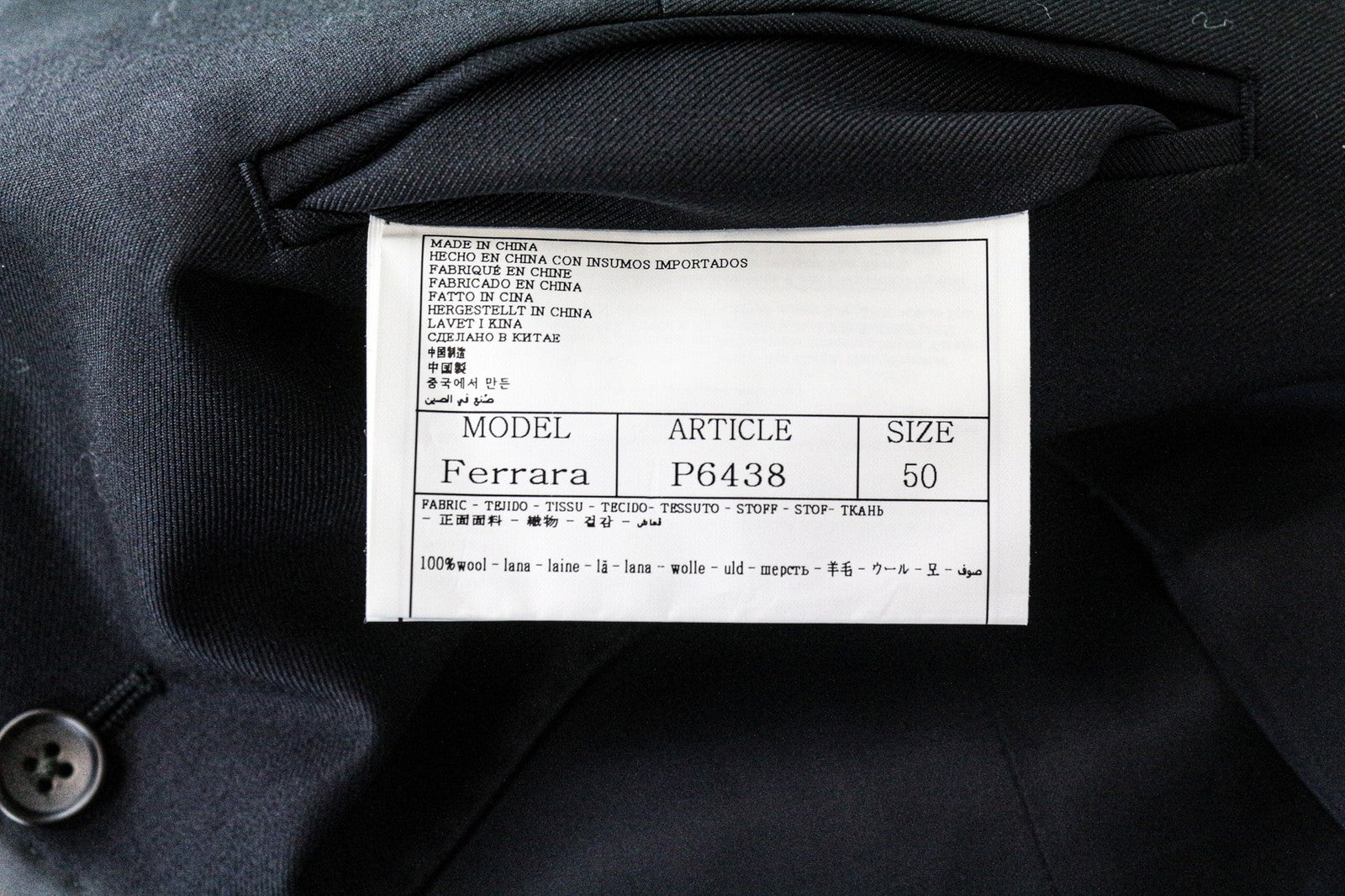 SUITSUPPLY Ferrara Men's Waistcoat UK40R Blue Pure Wool Slim Classic Vest