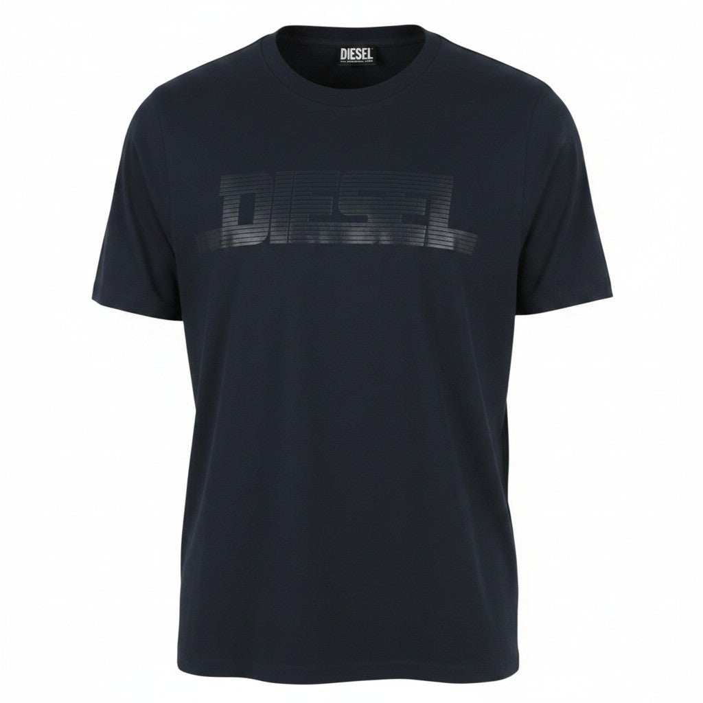 DIESEL T-Just 12-5 Men T-Shirt 3XL Dark Blue Cotton Tricot Short Sleeve