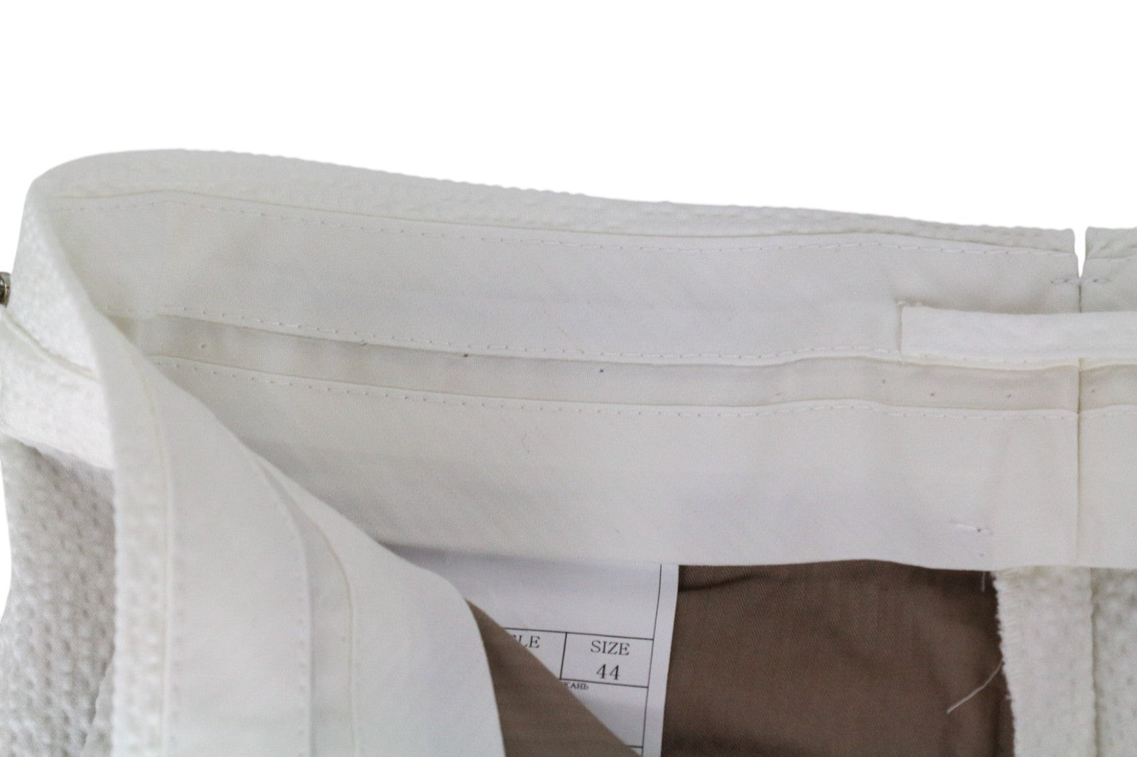 SUITSUPPLY Havana Men Suit UK34R Double-Breast White Slim Cotton Stretch 2Piece