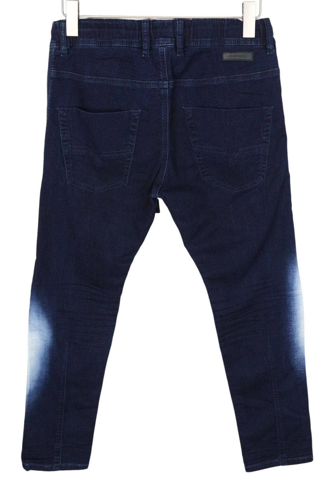 DIESEL Krooley-NE 0687D Men Jeans W28 Sweat Jogg Slim Carrot Blue Cotton Stretch