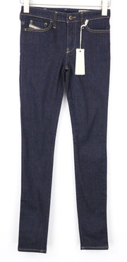 DIESEL Skinzee 0813C Women Jeans W26/L32 Blue Stretch Super Slim Skinny Fit