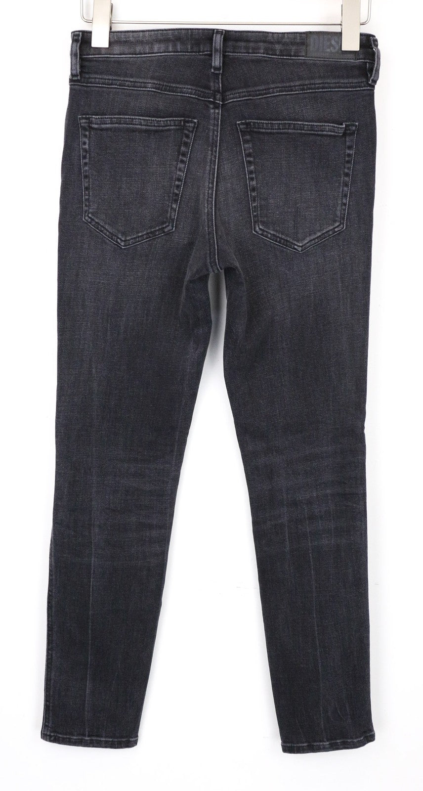 DIESEL Babhila 081AH Women Jeans W26/L32 Dark Grey Stretch Slim Skinny Buttoned