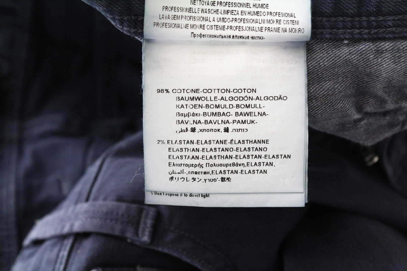 REPLAY Anbass Men Jeans W30/L34 Purple Stretch Denim Zip-Fly Slim Fitted Classic