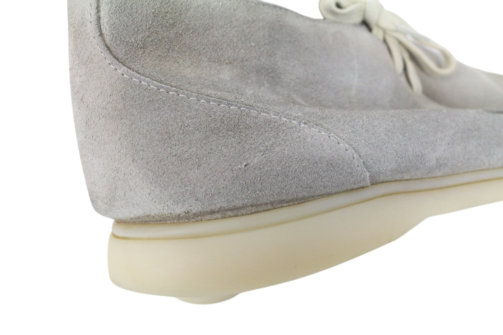 SUITSUPPLY Men Casual Shoes EU43 Beige Leather Suede Chukka High-Top Lace Up