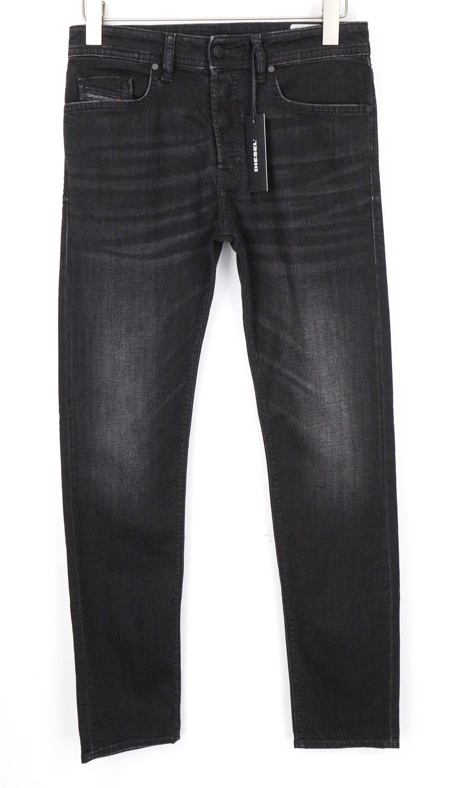 DIESEL Buster 069BG Men Jeans W28/L32 Grey Regular Slim Tapered Cut Stretch