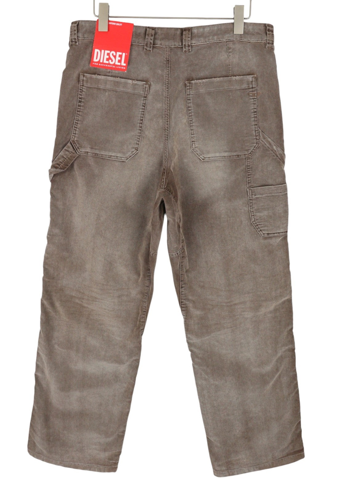 DIESEL D-Livery 068JF Men Trousers W32/L32 Loose Straight Leg Corduroy RRP275