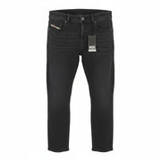 DIESEL Sleenker-R R16G9 Men Jeans W32/L30 Black Whiskers Faded Skinny RRP150