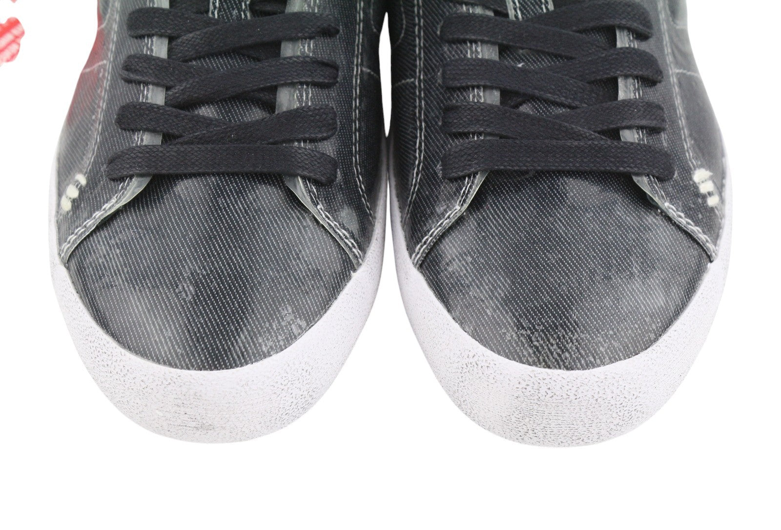 DIESEL S-Leroji Low Men Sneakers EU44 Black Canvas With TPU Overlay RRP270