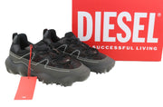 DIESEL S-Prototype P1 Men Sneakers EU42 Black Low Top Lace Up RRP350