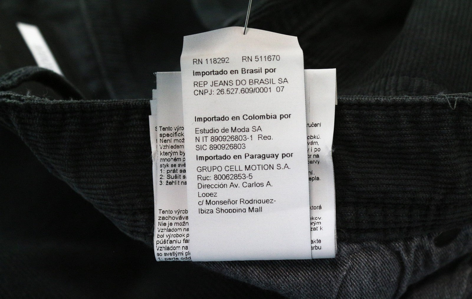 REPLAY Grover Men's Trousers W31/L34 Grey Corduroy Stretch Straight Cotton