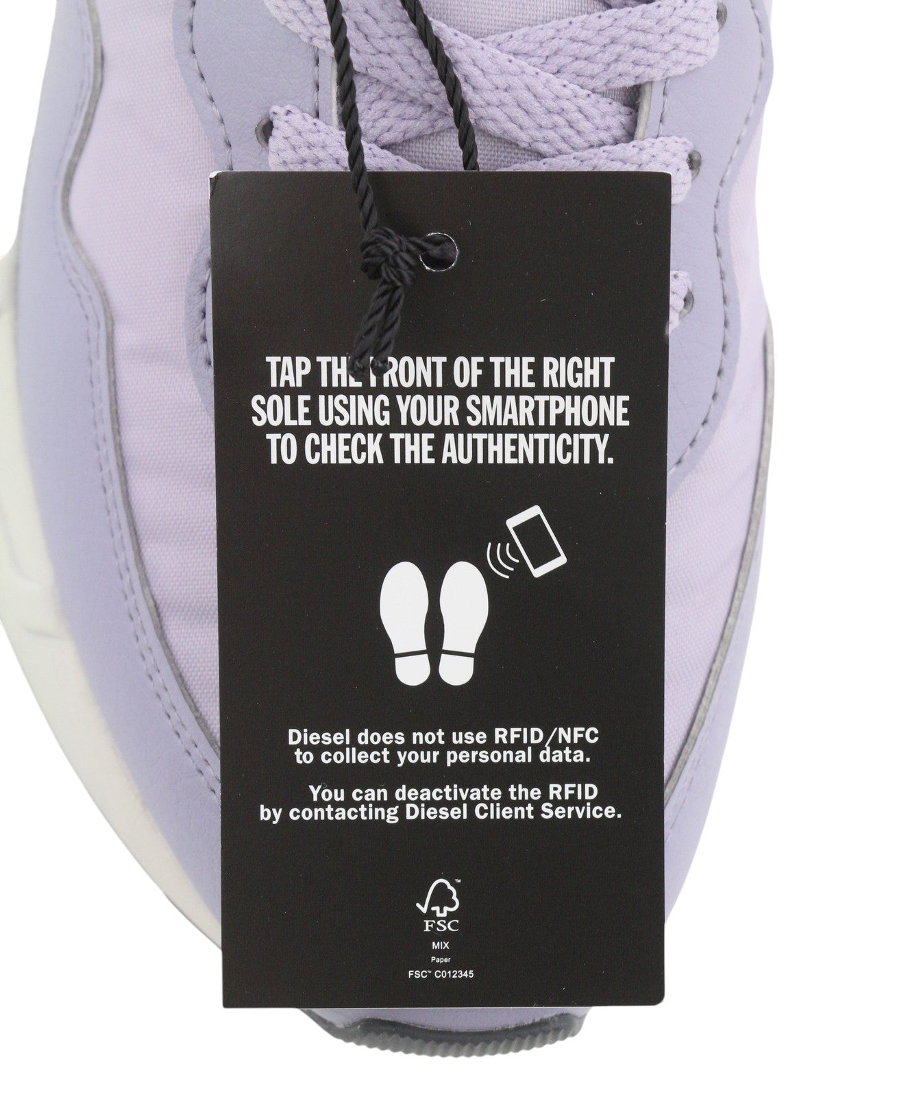 DIESEL S-Serendipity Light Women Sneakers EU39 Purple Almond Toe Low RRP150