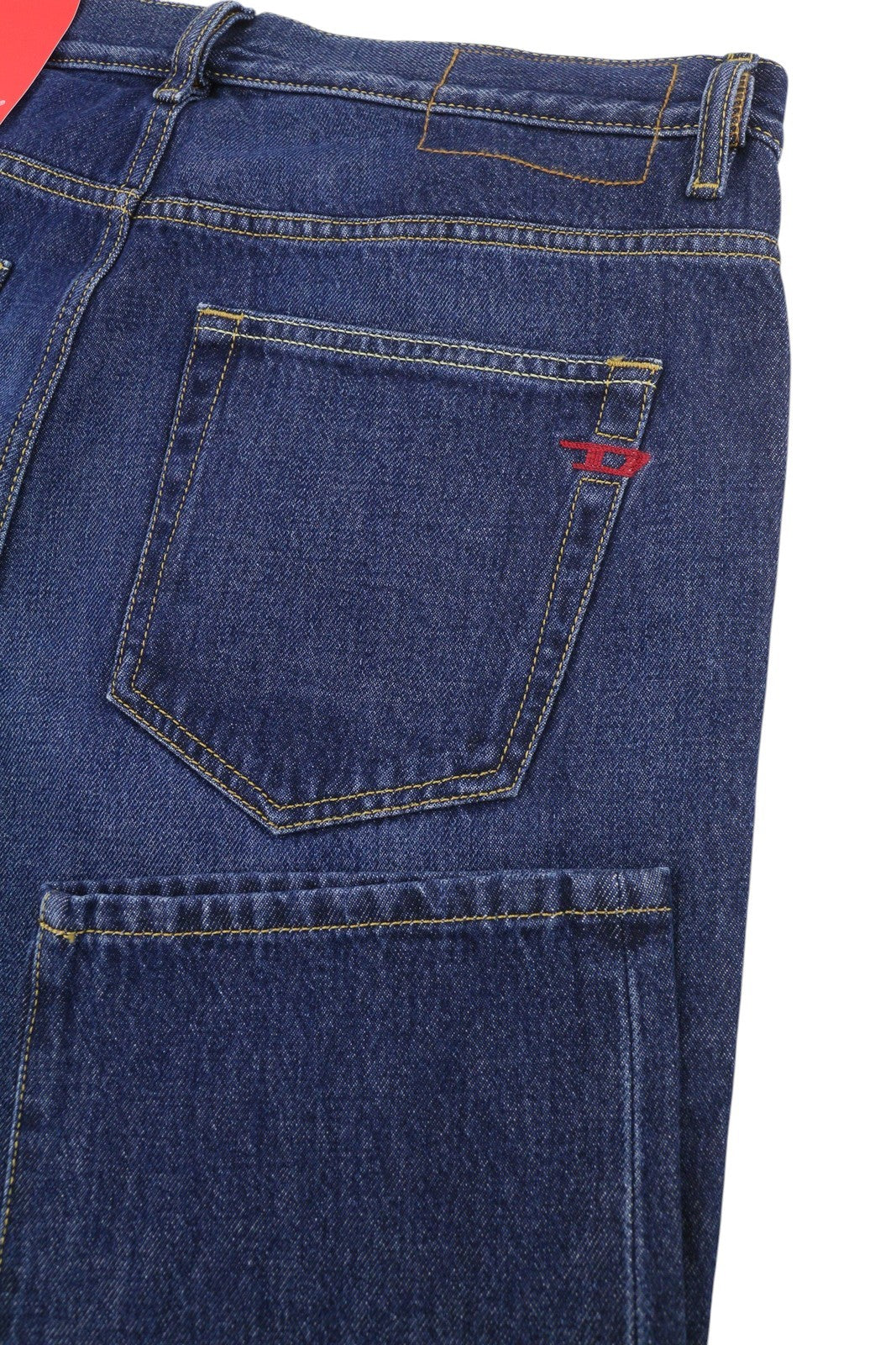DIESEL 2020 D-Viker 09C03 Men Jeans W32/L34 Blue Faded Regular Straight RRP160