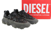 DIESEL S-Prototype P1 Men Sneakers EU43 Black Low Top Lace Up RRP350