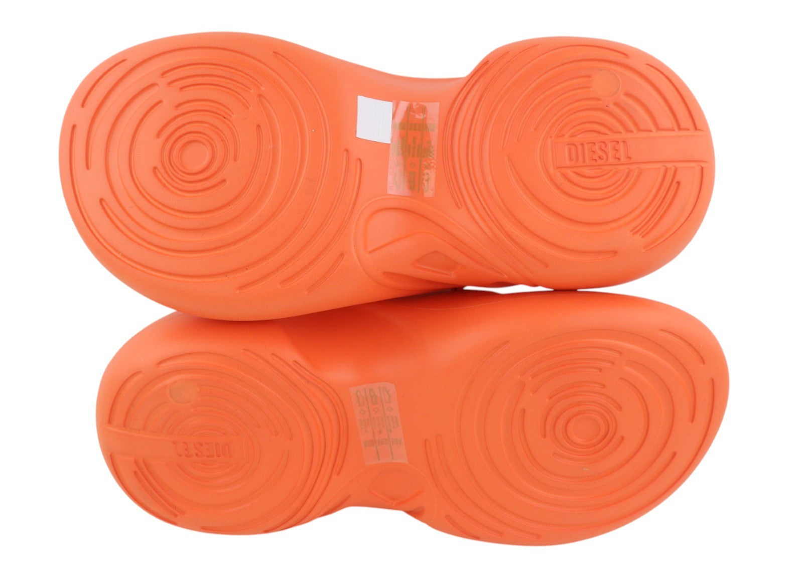 DIESEL Sa-Maui X Women Sandals EU38 Orange Rubber Mule Flip-Flop Unisex RRP150