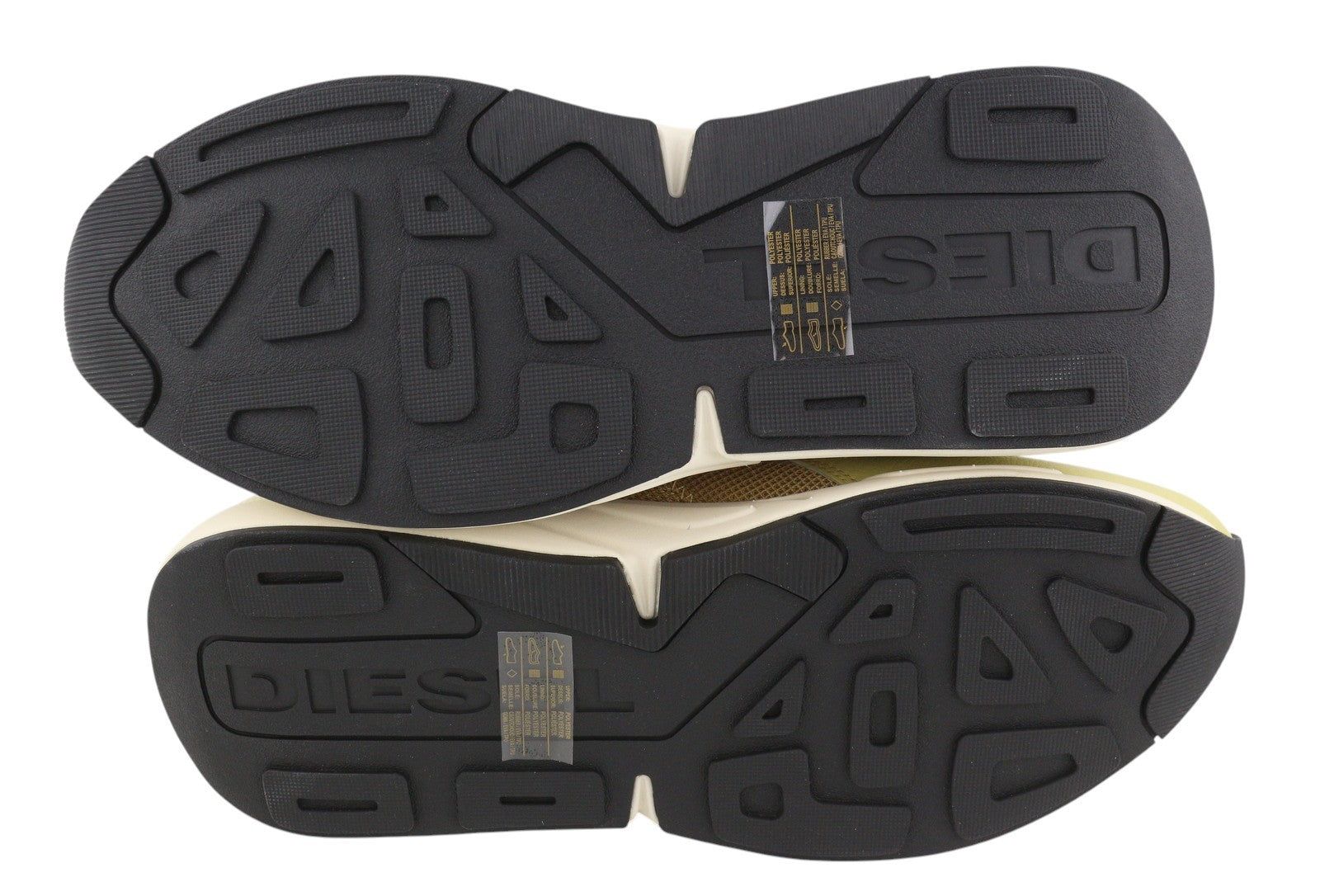 DIESEL S-Serena Low Men Sneakers EU44 Sand Low Top Lace Up Almond Toe RRP195